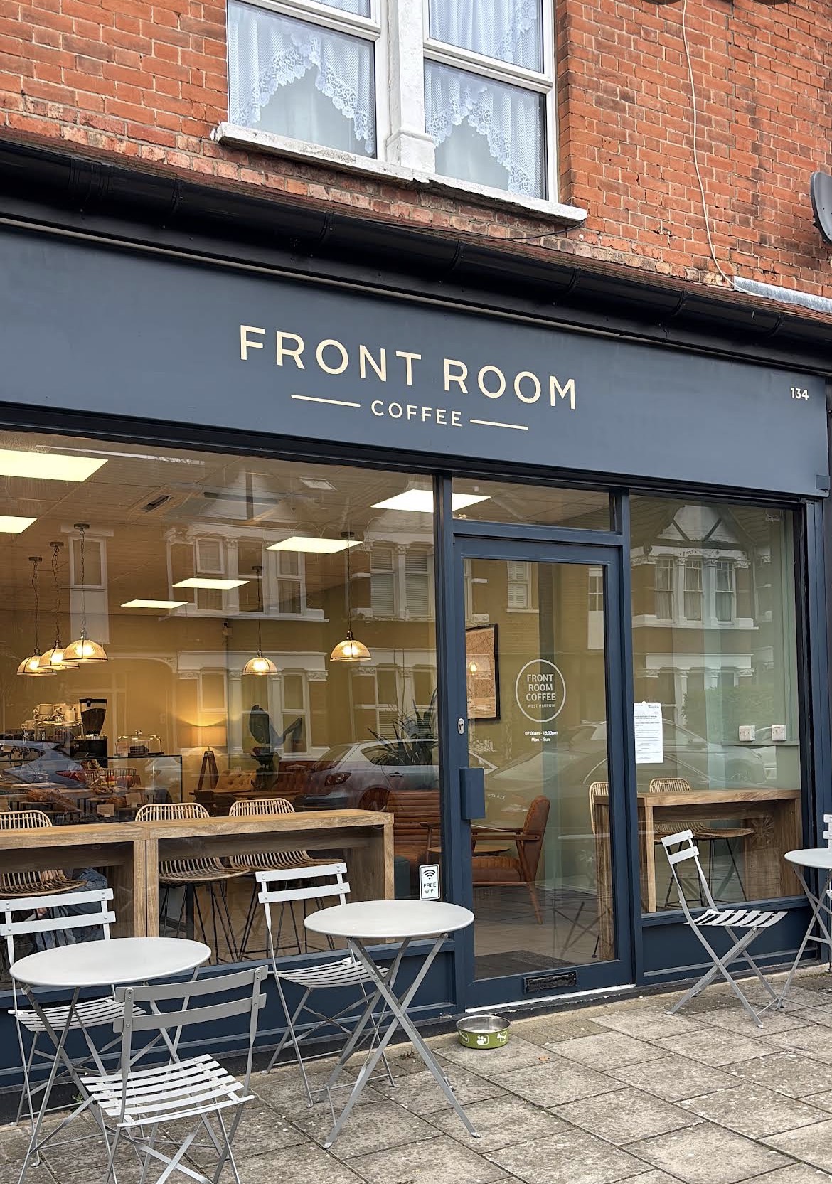 Front Room Coffee shopfront in West Harrow